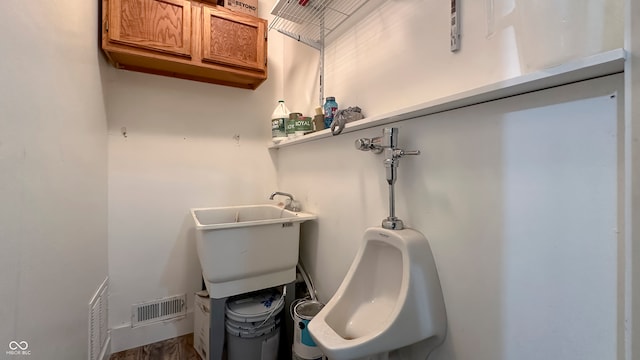 80 E College Ave, Martinsville, IN 46151 - bathroom with a sink and wood finished floors