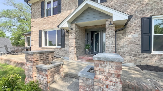 80 E College Ave, Martinsville, IN 46151 - doorway to property with brick siding