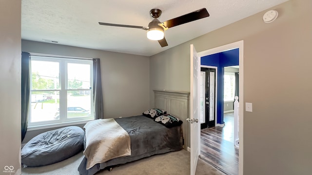 80 E College Ave, Martinsville, IN 46151 - carpeted bedroom featuring multiple windows and ceiling fan