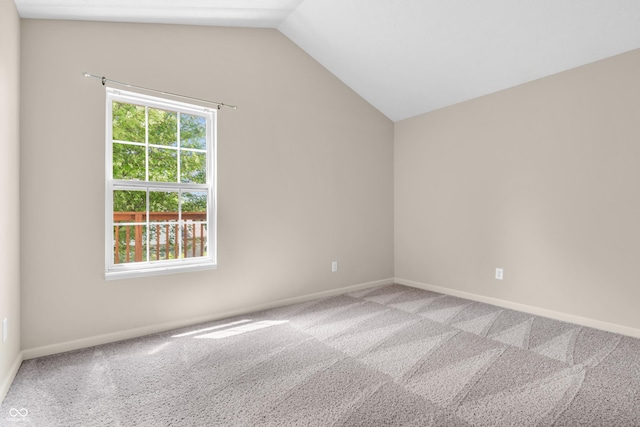 1139 Fernwood Way, Plainfield, IN 46168 - unfurnished room with vaulted ceiling, carpet flooring, and baseboards