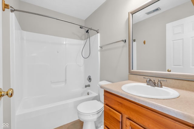 1139 Fernwood Way, Plainfield, IN 46168 - full bathroom featuring toilet, vanity, shower / bathtub combination, and tile patterned flooring