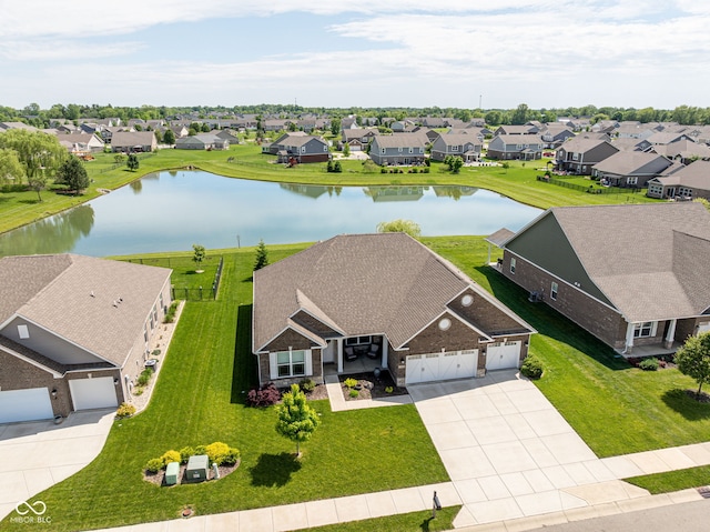 4659 W Otway Ln, New Palestine, IN 46163 - aerial view of residential area featuring a large body of water