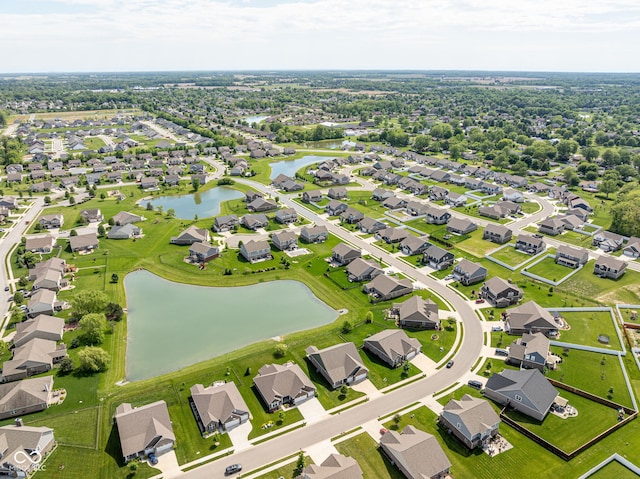 4659 W Otway Ln, New Palestine, IN 46163 - aerial perspective of suburban area featuring a nearby body of water