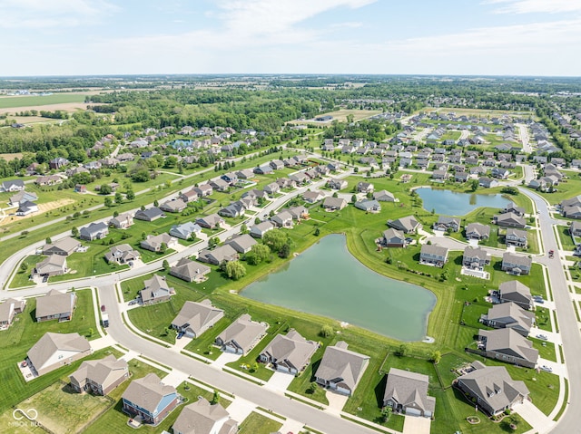 4659 W Otway Ln, New Palestine, IN 46163 - aerial view of property's location with a large body of water and nearby suburban area