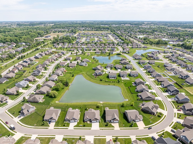 4659 W Otway Ln, New Palestine, IN 46163 - aerial view of property and surrounding area with a large body of water and nearby suburban area