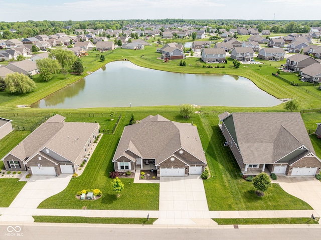 4659 W Otway Ln, New Palestine, IN 46163 - aerial view of residential area featuring a large body of water