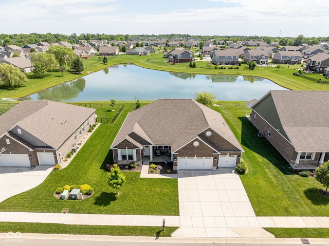 4659 W Otway Ln, New Palestine, IN 46163 - aerial perspective of suburban area with a nearby body of water