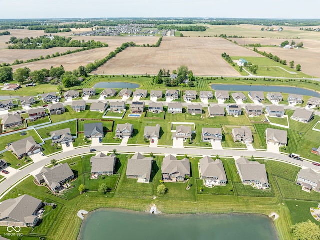 4659 W Otway Ln, New Palestine, IN 46163 - aerial view of property's location with a large body of water, rural landscape, and nearby suburban area
