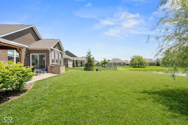 4659 W Otway Ln, New Palestine, IN 46163 - view of yard with a patio and a water view