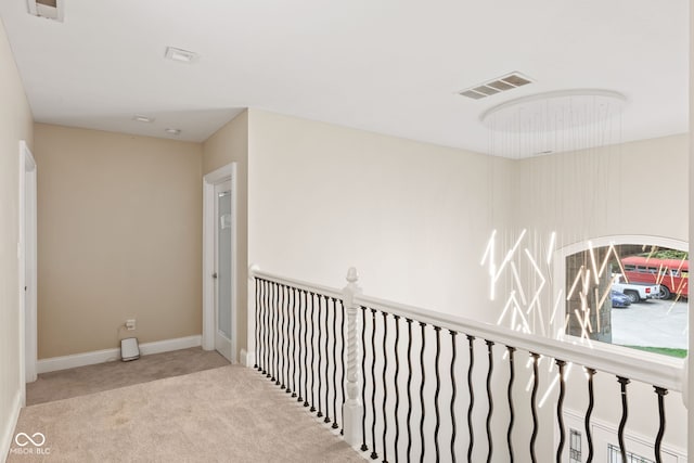 6230 E 56th St, Indianapolis, IN 46226 - hall featuring carpet floors and baseboards