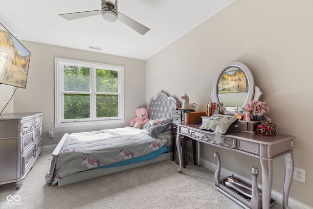 6230 E 56th St, Indianapolis, IN 46226 - carpeted bedroom with ceiling fan and baseboards