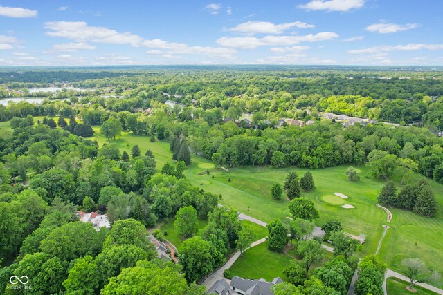 6230 E 56th St, Indianapolis, IN 46226 - aerial view of a golf course and a forest