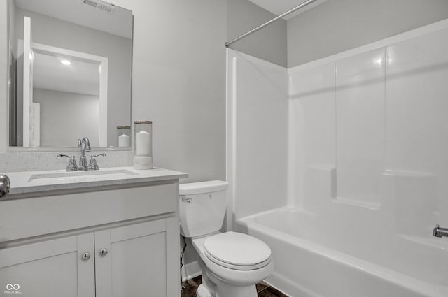 6683 Halsey St, Zionsville, IN 46077 - bathroom with toilet, vanity, and  shower combination