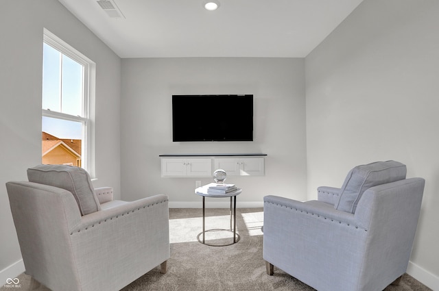 6683 Halsey St, Zionsville, IN 46077 - living area with baseboards and carpet flooring