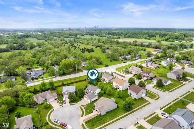 6026 Pennyworth Cir, Indianapolis, IN 46203 - aerial view of residential area