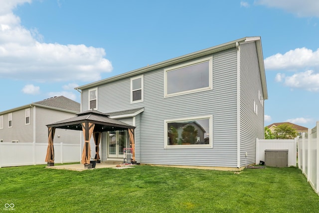 951 Parker Ln, Westfield, IN 46074 - back of property with a gazebo and a patio area