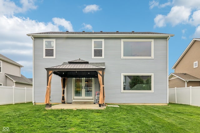 951 Parker Ln, Westfield, IN 46074 - rear view of house featuring a gazebo and a patio