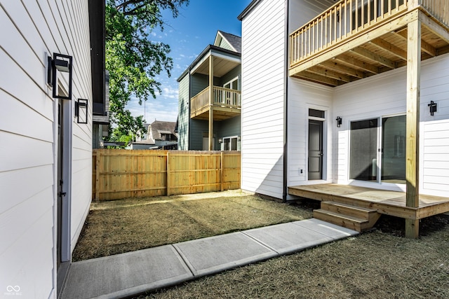 43 N Walcott St, Indianapolis, IN 46201 - view of patio / terrace featuring fence and a balcony