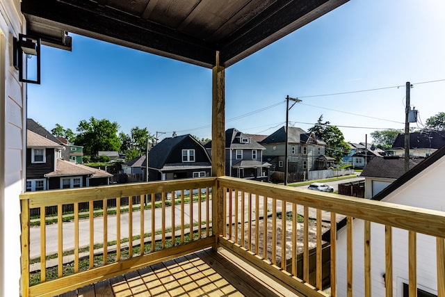 43 N Walcott St, Indianapolis, IN 46201 - deck featuring a residential view