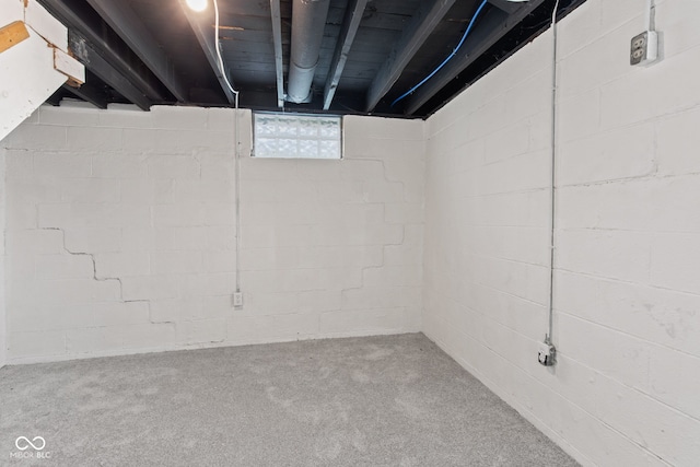 1108 N Ritter Ave, Indianapolis, IN 46219 - below grade area with carpet flooring
