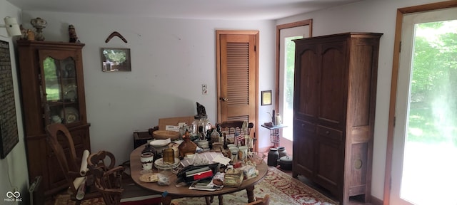 view of dining space