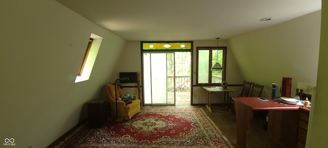 view of office area