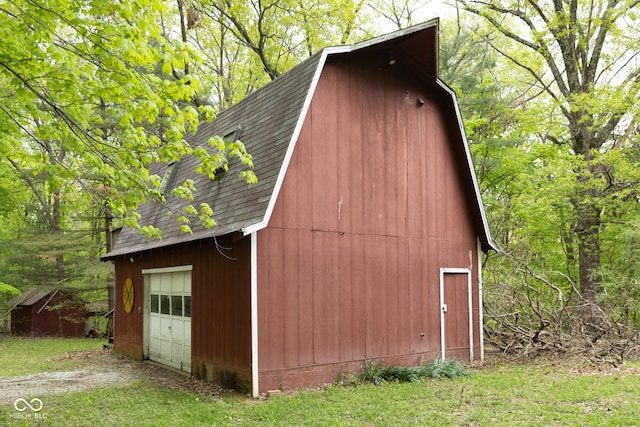view of barn