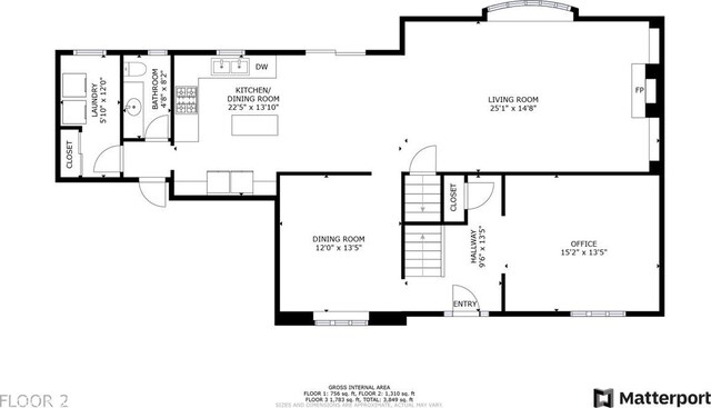 12082 Old Stone Dr, Indianapolis, IN 46236 - room layout