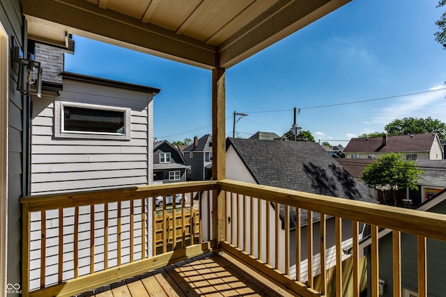 39 N Walcott St, Indianapolis, IN 46201 - wooden terrace with a residential view