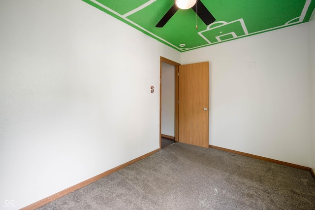 6715 Wandering Way, Indianapolis, IN 46241 - empty room featuring a ceiling fan, carpet, and baseboards