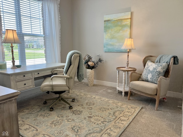 3691 Talmine Ln, Bargersville, IN 46106 - office featuring carpet flooring and baseboards