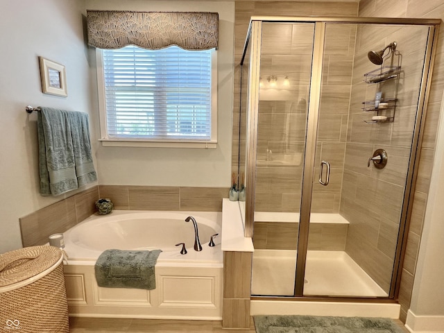 3691 Talmine Ln, Bargersville, IN 46106 - bathroom featuring a bath and a stall shower