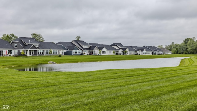 747 Tuxedo Dr, Westfield, IN 46074 - view of green lawn featuring a residential view and a water view