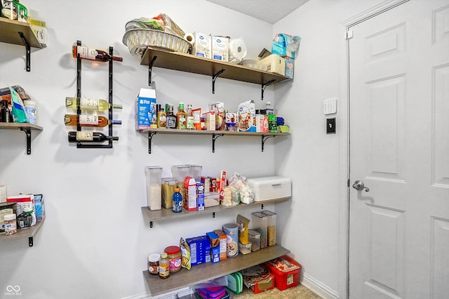 view of pantry