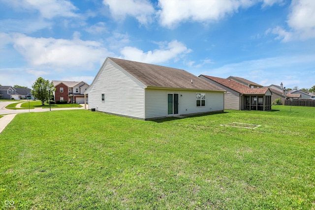 3222 Enclave Ln, Greenwood, IN 46143 - rear view of property with a yard and a residential view