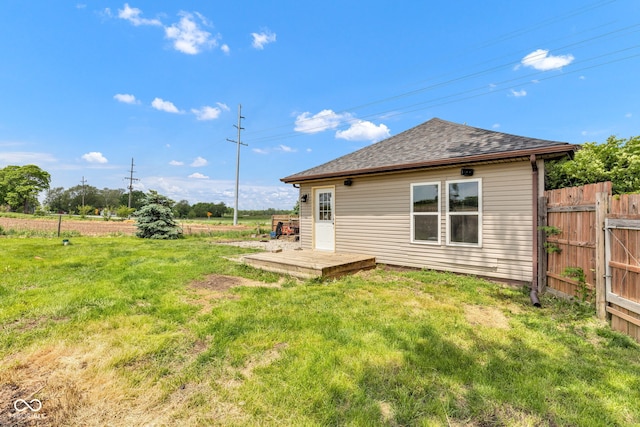 1237 W State Rd 38, Pendleton, IN 46064 - back of house with a shingled roof and a deck