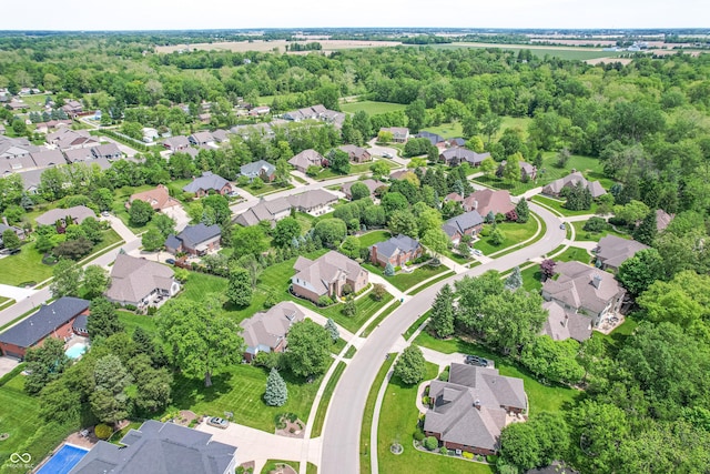 4368 W Eagle Trce, New Palestine, IN 46163 - aerial perspective of suburban area