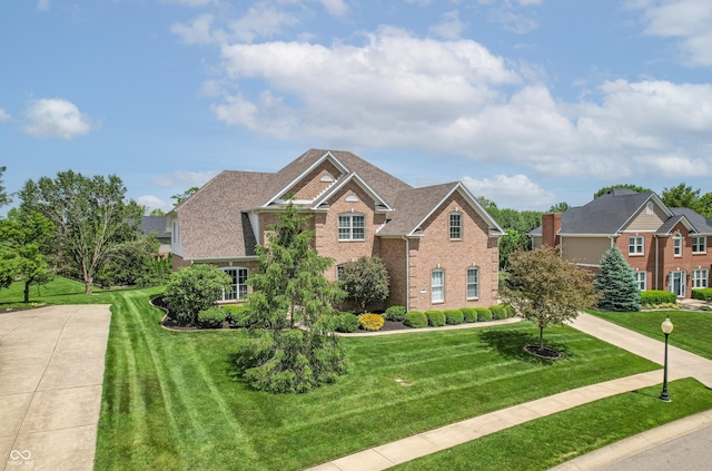 4368 W Eagle Trce, New Palestine, IN 46163 - traditional home with brick siding and a front yard