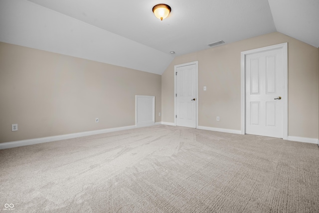 4368 W Eagle Trce, New Palestine, IN 46163 - bonus room with vaulted ceiling, light carpet, and baseboards