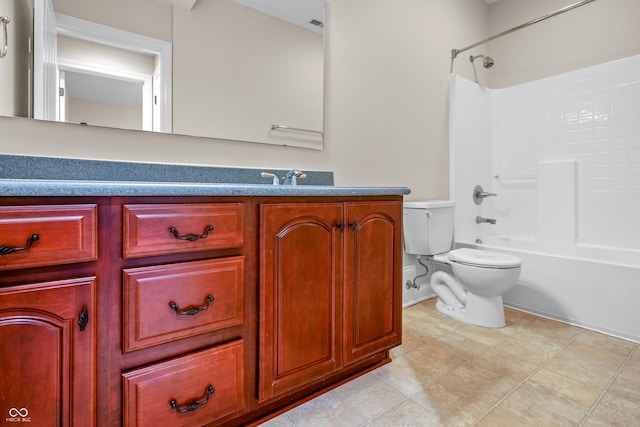4368 W Eagle Trce, New Palestine, IN 46163 - full bath featuring toilet, vanity, and bathing tub / shower combination