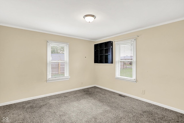 425 Aiken St, Hope, IN 47246 - carpeted spare room featuring ornamental molding and baseboards