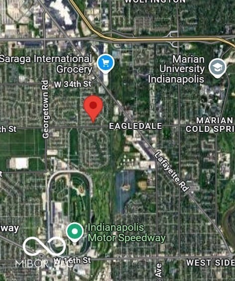 4020 Patricia St, Indianapolis, IN 46222 - map of property location