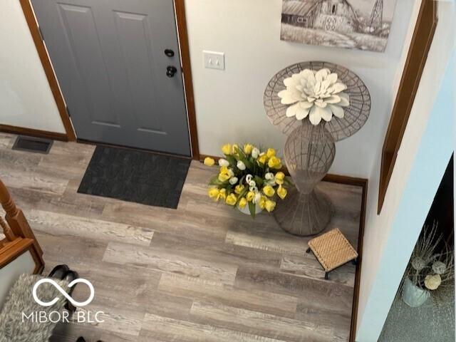 4600 S Tahoe Trl, Crawfordsville, IN 47933 - entrance foyer featuring wood finished floors