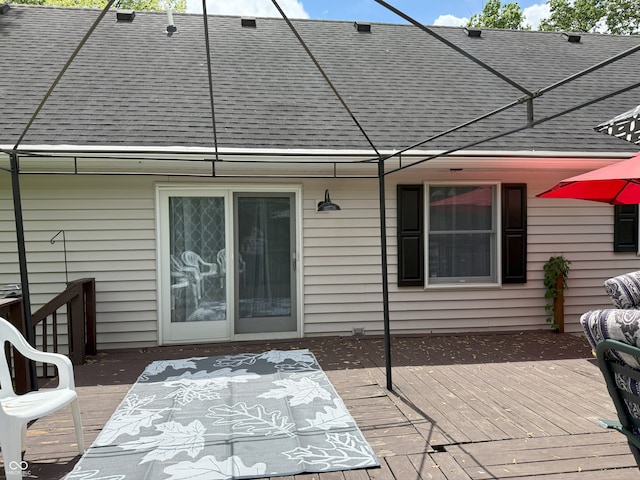 4600 S Tahoe Trl, Crawfordsville, IN 47933 - view of wooden deck