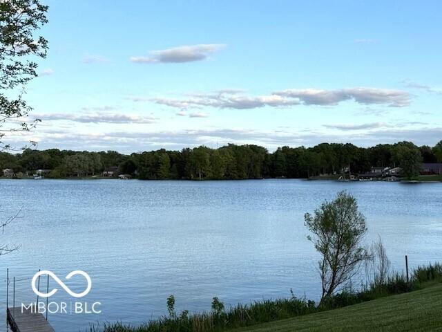 4600 S Tahoe Trl, Crawfordsville, IN 47933 - water view featuring a heavily wooded area