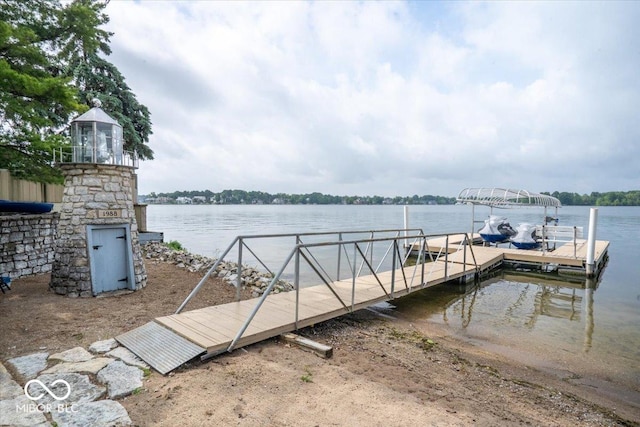 11715 Landings Dr, Indianapolis, IN 46256 - dock area with a water view
