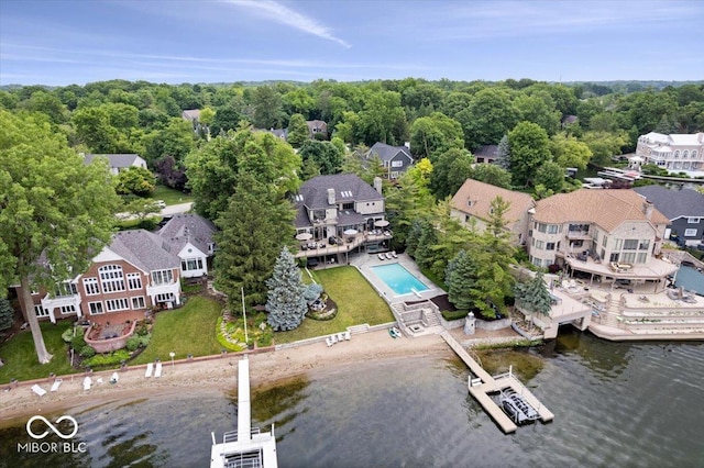 11715 Landings Dr, Indianapolis, IN 46256 - bird's eye view of a nearby body of water