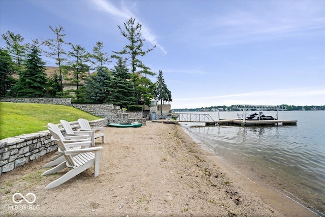 11715 Landings Dr, Indianapolis, IN 46256 - dock with a water view