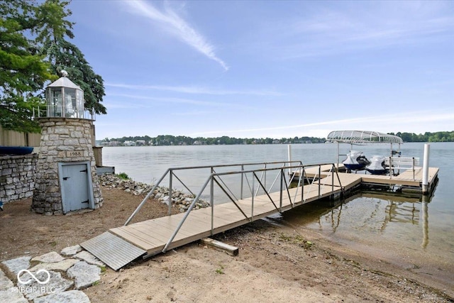 11715 Landings Dr, Indianapolis, IN 46256 - dock area featuring a water view