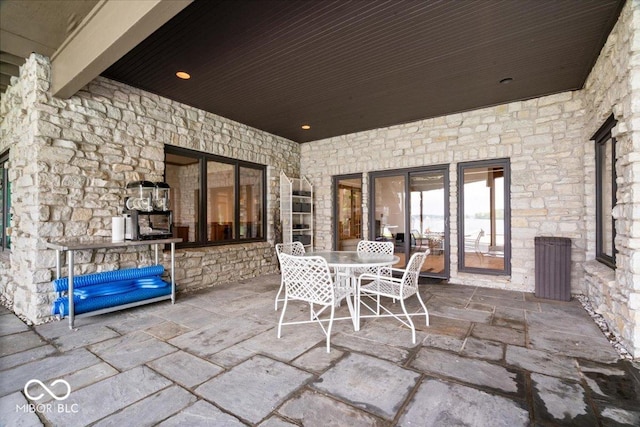 11715 Landings Dr, Indianapolis, IN 46256 - view of patio featuring outdoor dining area